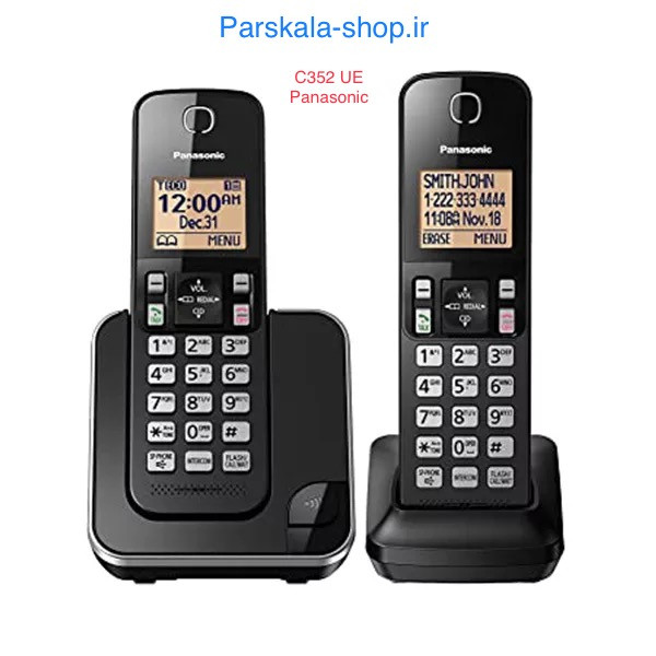 C352UE Panasonic قطعات ژاپن مونتاژ مالزی تلفن بیسیم دوگوشی پاناسونیک C352UE اصل مالزی